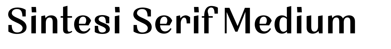 Sintesi Serif Medium
